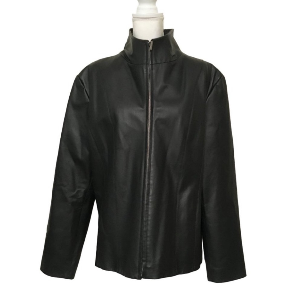 💯 Leather Jacket XL